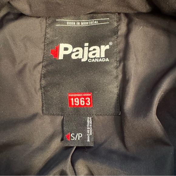 Pajar Canada goose black down fur hood women’s winter long parka jacket Sz S - Picture 7 of 10